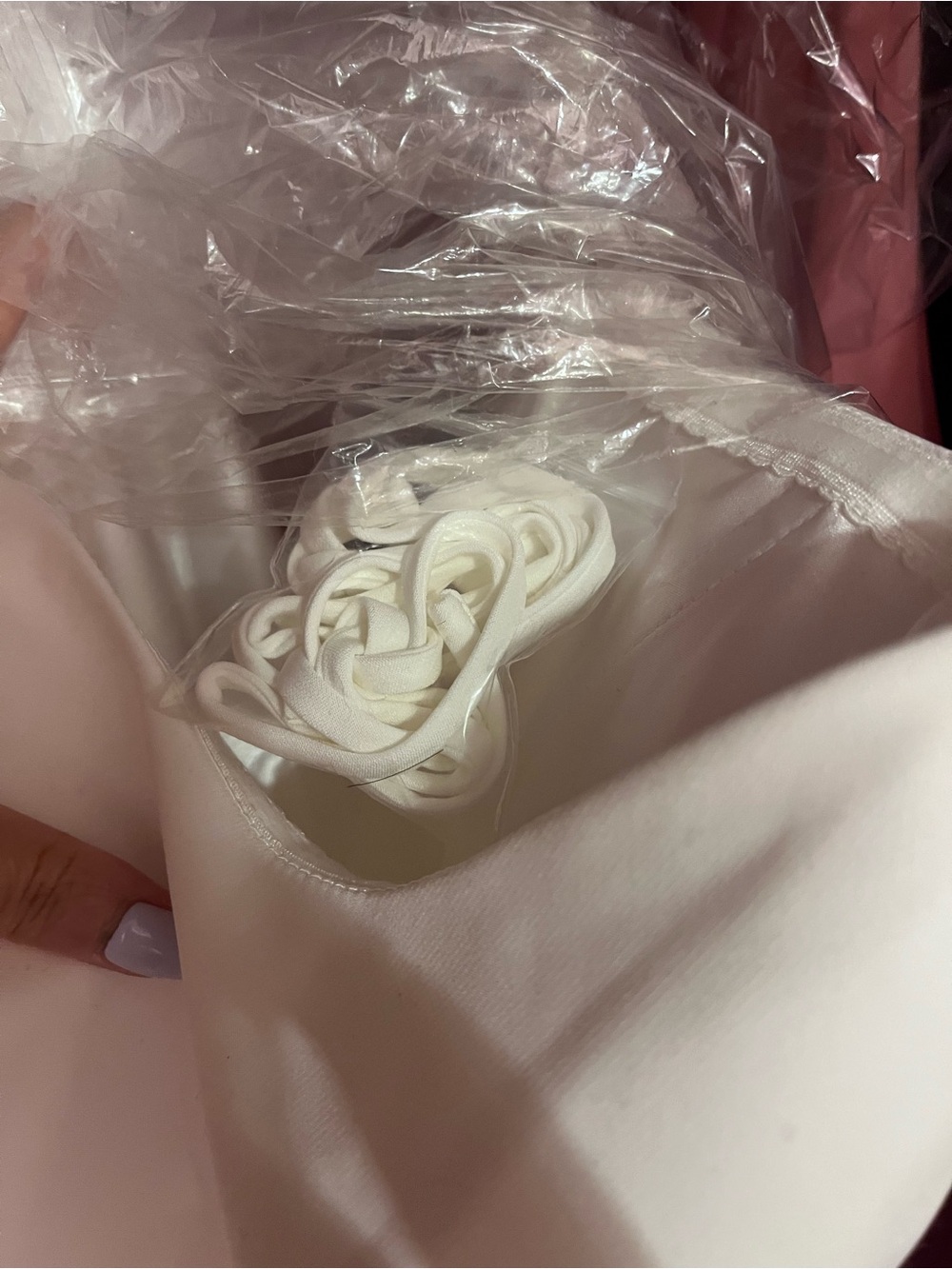 Jenny Yoo White Strapless Sweetheart Fit & Flare Wedding Gown Size 6 NWOT - Picture 5 of 6
